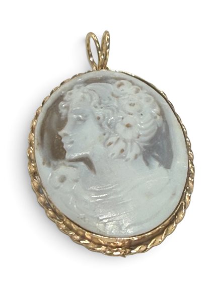 Colgante Mandile 1922 Mujer Cammei  in Plata Conchiglia 2MCICM245 - 2MCICM245